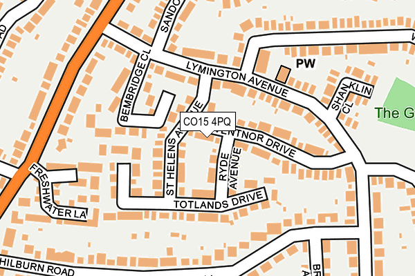 CO15 4PQ map - OS OpenMap – Local (Ordnance Survey) CO15 4PQ map - OS OpenMap – Local (Ordnance Survey)