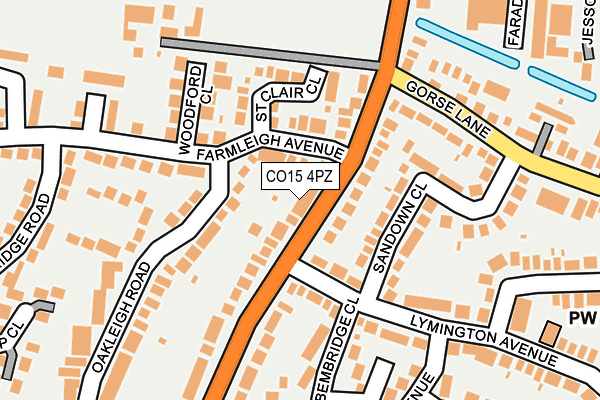 CO15 4PZ map - OS OpenMap – Local (Ordnance Survey) CO15 4PZ map - OS OpenMap – Local (Ordnance Survey)