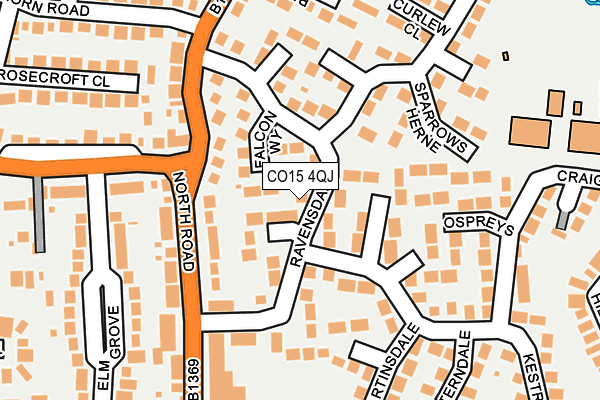 CO15 4QJ map - OS OpenMap – Local (Ordnance Survey) CO15 4QJ map - OS OpenMap – Local (Ordnance Survey)