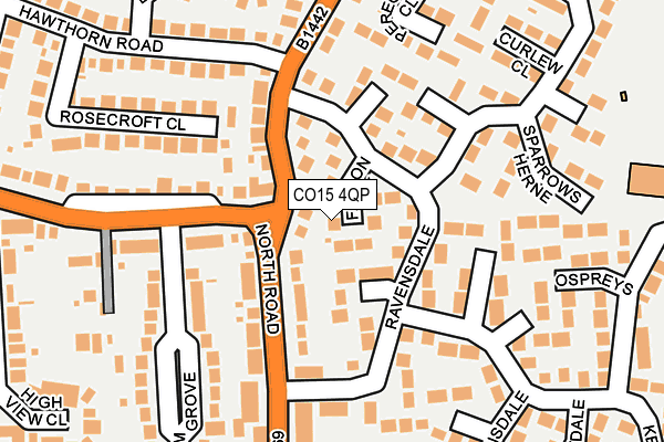 CO15 4QP map - OS OpenMap – Local (Ordnance Survey) CO15 4QP map - OS OpenMap – Local (Ordnance Survey)