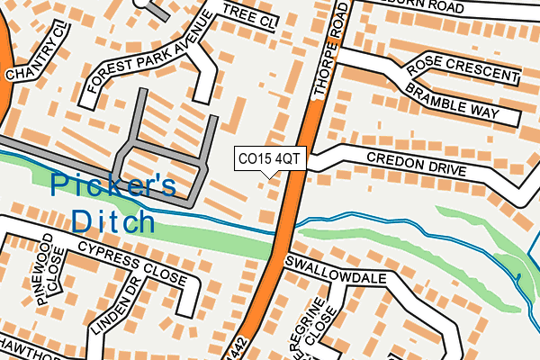 CO15 4QT map - OS OpenMap – Local (Ordnance Survey) CO15 4QT map - OS OpenMap – Local (Ordnance Survey)