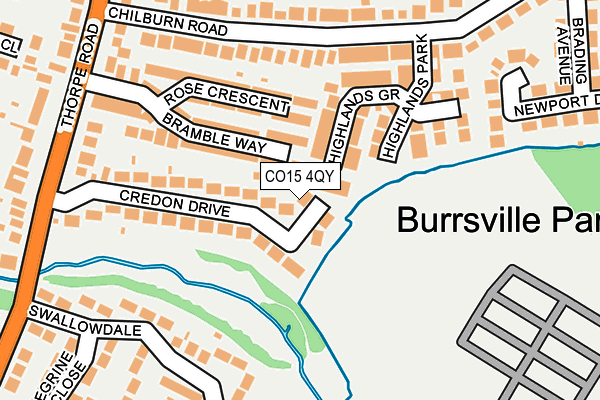 CO15 4QY map - OS OpenMap – Local (Ordnance Survey)
