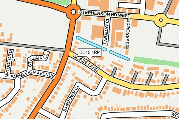 CO15 4RP map - OS OpenMap – Local (Ordnance Survey)