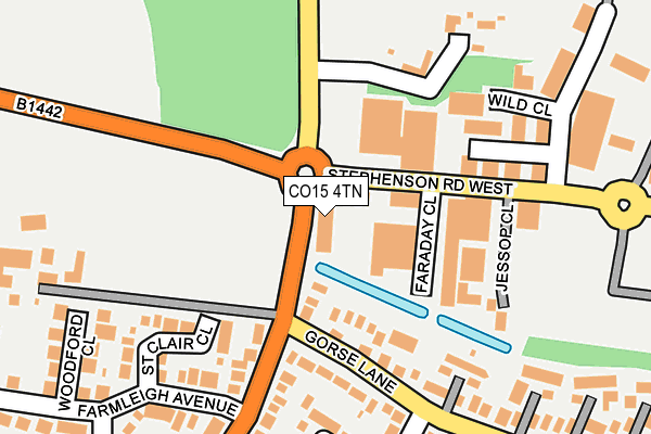 CO15 4TN map - OS OpenMap – Local (Ordnance Survey) CO15 4TN map - OS OpenMap – Local (Ordnance Survey)