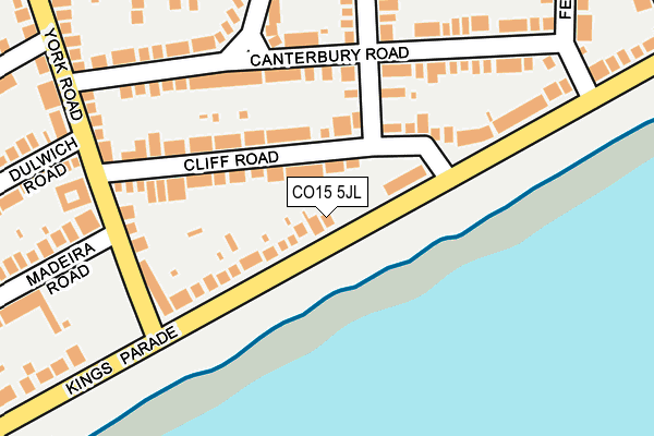 CO15 5JL map - OS OpenMap – Local (Ordnance Survey) CO15 5JL map - OS OpenMap – Local (Ordnance Survey)