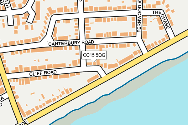 CO15 5QG map - OS OpenMap – Local (Ordnance Survey)