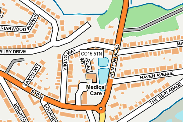 CO15 5TN map - OS OpenMap – Local (Ordnance Survey) CO15 5TN map - OS OpenMap – Local (Ordnance Survey)