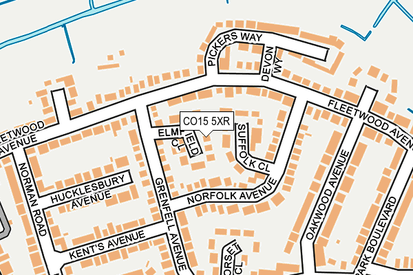 CO15 5XR map - OS OpenMap – Local (Ordnance Survey) CO15 5XR map - OS OpenMap – Local (Ordnance Survey)