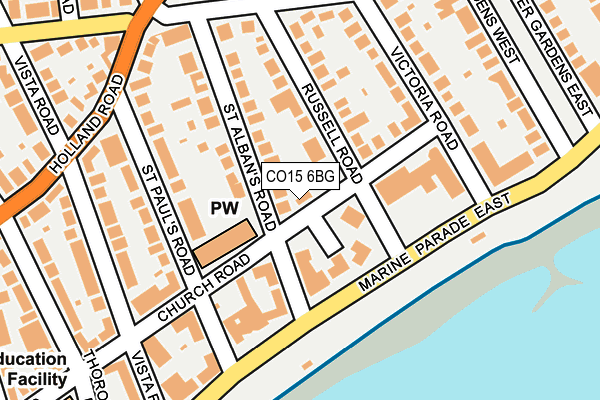 CO15 6BG map - OS OpenMap – Local (Ordnance Survey)