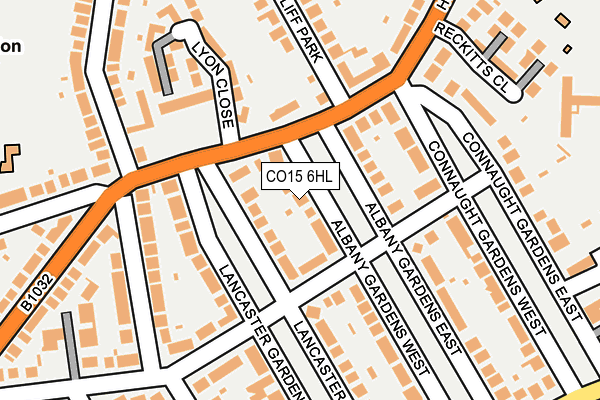 CO15 6HL map - OS OpenMap – Local (Ordnance Survey) CO15 6HL map - OS OpenMap – Local (Ordnance Survey)
