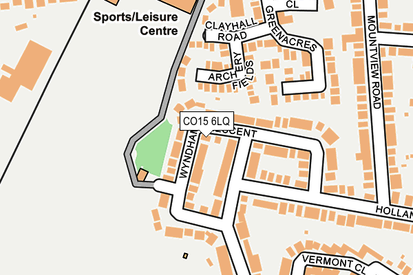 CO15 6LQ map - OS OpenMap – Local (Ordnance Survey) CO15 6LQ map - OS OpenMap – Local (Ordnance Survey)