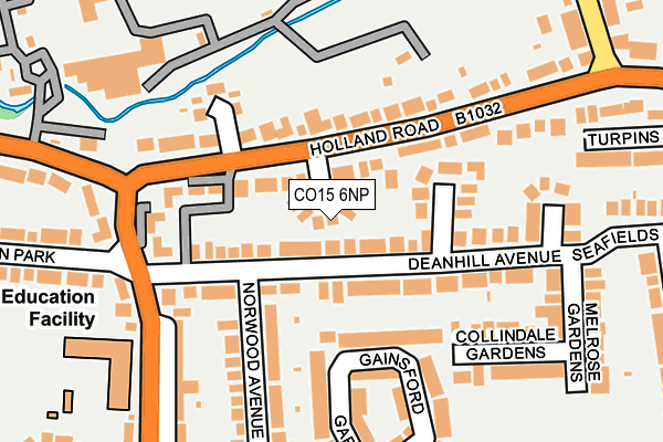 CO15 6NP map - OS OpenMap – Local (Ordnance Survey)