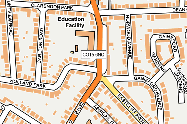 CO15 6NQ map - OS OpenMap – Local (Ordnance Survey) CO15 6NQ map - OS OpenMap – Local (Ordnance Survey)