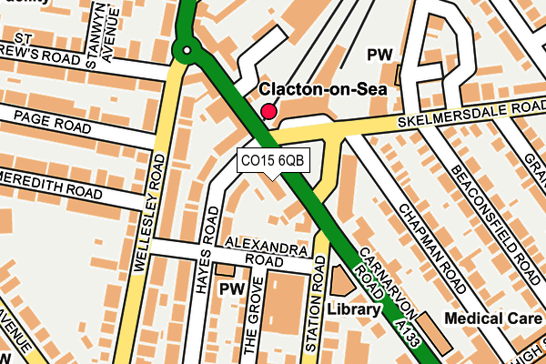 CO15 6QB map - OS OpenMap – Local (Ordnance Survey)