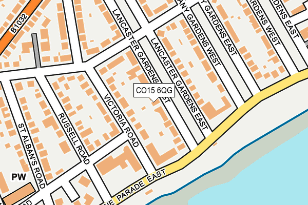 CO15 6QG map - OS OpenMap – Local (Ordnance Survey) CO15 6QG map - OS OpenMap – Local (Ordnance Survey)
