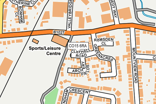 CO15 6RA map - OS OpenMap – Local (Ordnance Survey) CO15 6RA map - OS OpenMap – Local (Ordnance Survey)