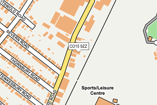 CO15 9ZZ map - OS OpenMap – Local (Ordnance Survey) CO15 9ZZ map - OS OpenMap – Local (Ordnance Survey)