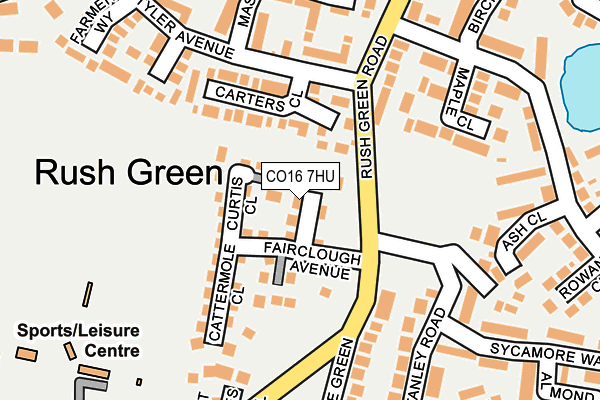 CO16 7HU map - OS OpenMap – Local (Ordnance Survey) CO16 7HU map - OS OpenMap – Local (Ordnance Survey)