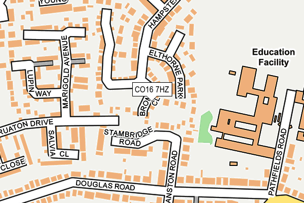 CO16 7HZ map - OS OpenMap – Local (Ordnance Survey) CO16 7HZ map - OS OpenMap – Local (Ordnance Survey)