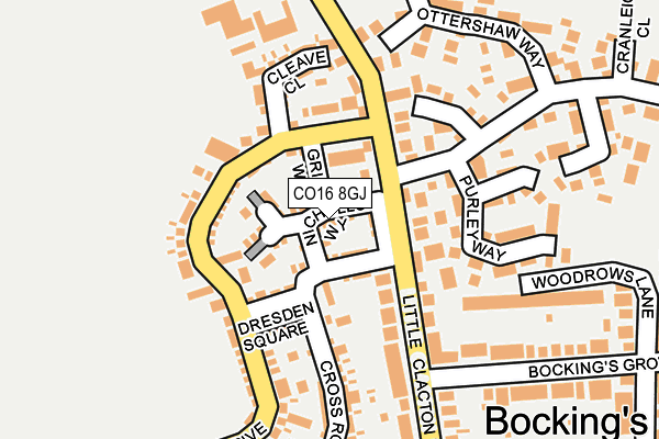 CO16 8GJ map - OS OpenMap – Local (Ordnance Survey) CO16 8GJ map - OS OpenMap – Local (Ordnance Survey)