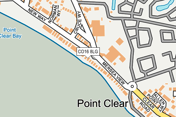 CO16 8LG map - OS OpenMap – Local (Ordnance Survey)
