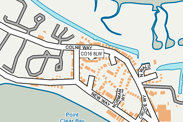 CO16 8LW map - OS OpenMap – Local (Ordnance Survey) CO16 8LW map - OS OpenMap – Local (Ordnance Survey)