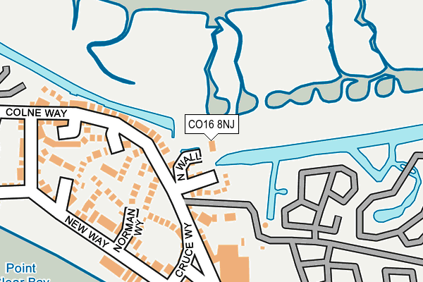 CO16 8NJ map - OS OpenMap – Local (Ordnance Survey) CO16 8NJ map - OS OpenMap – Local (Ordnance Survey)