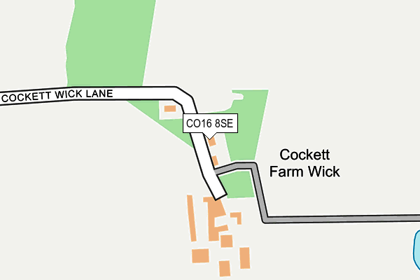 CO16 8SE map - OS OpenMap – Local (Ordnance Survey)