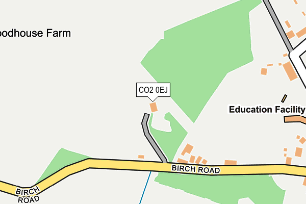 CO2 0EJ map - OS OpenMap – Local (Ordnance Survey) CO2 0EJ map - OS OpenMap – Local (Ordnance Survey)