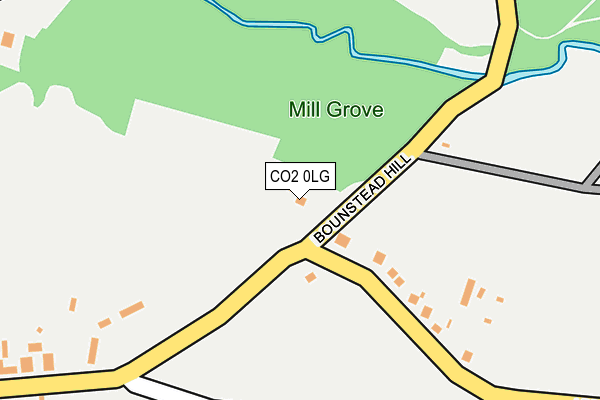 CO2 0LG map - OS OpenMap – Local (Ordnance Survey)