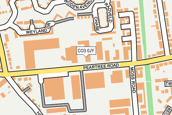 CO3 0JY map - OS OpenMap – Local (Ordnance Survey) CO3 0JY map - OS OpenMap – Local (Ordnance Survey)