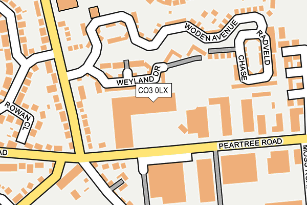 CO3 0LX map - OS OpenMap – Local (Ordnance Survey) CO3 0LX map - OS OpenMap – Local (Ordnance Survey)