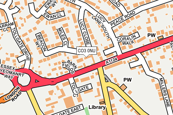 CO3 0NU map - OS OpenMap – Local (Ordnance Survey)