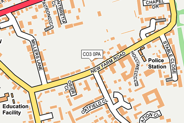 CO3 0PA map - OS OpenMap – Local (Ordnance Survey) CO3 0PA map - OS OpenMap – Local (Ordnance Survey)