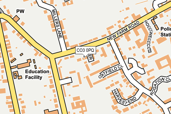 CO3 0PQ map - OS OpenMap – Local (Ordnance Survey) CO3 0PQ map - OS OpenMap – Local (Ordnance Survey)