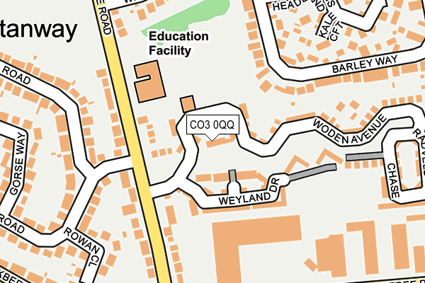 CO3 0QQ map - OS OpenMap – Local (Ordnance Survey) CO3 0QQ map - OS OpenMap – Local (Ordnance Survey)