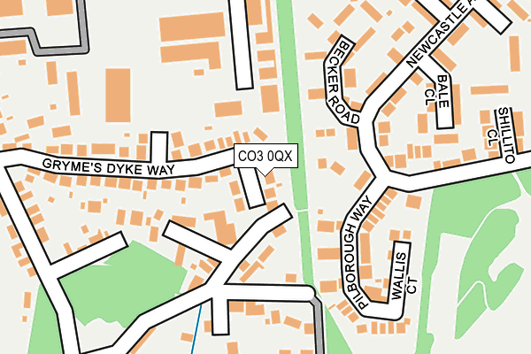 CO3 0QX map - OS OpenMap – Local (Ordnance Survey) CO3 0QX map - OS OpenMap – Local (Ordnance Survey)