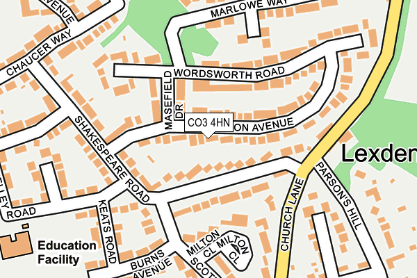 CO3 4HN map - OS OpenMap – Local (Ordnance Survey) CO3 4HN map - OS OpenMap – Local (Ordnance Survey)