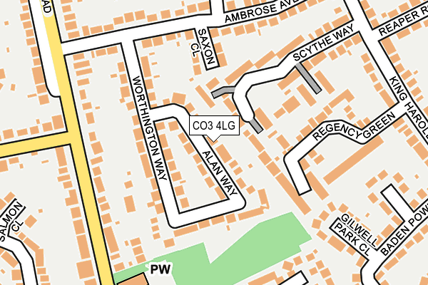 CO3 4LG map - OS OpenMap – Local (Ordnance Survey)