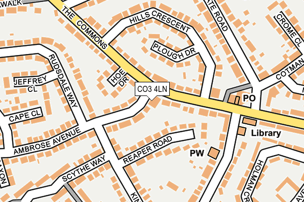 CO3 4LN map - OS OpenMap – Local (Ordnance Survey) CO3 4LN map - OS OpenMap – Local (Ordnance Survey)