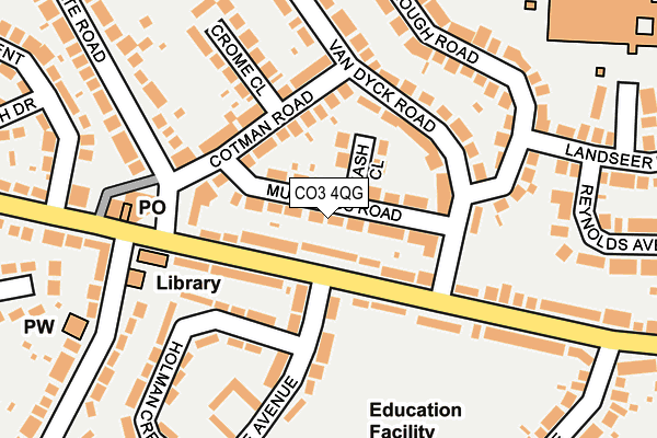 CO3 4QG map - OS OpenMap – Local (Ordnance Survey) CO3 4QG map - OS OpenMap – Local (Ordnance Survey)