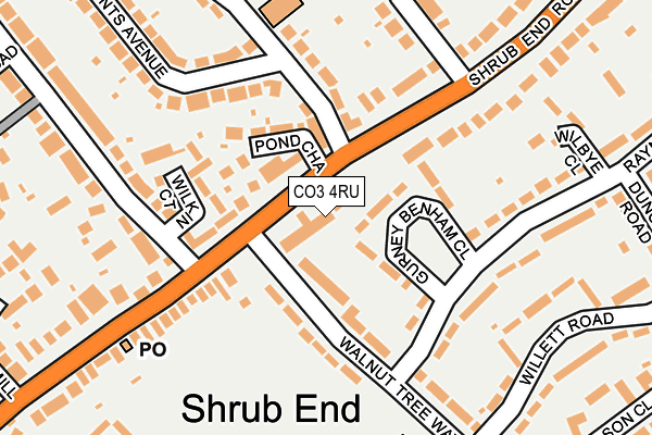 CO3 4RU map - OS OpenMap – Local (Ordnance Survey) CO3 4RU map - OS OpenMap – Local (Ordnance Survey)