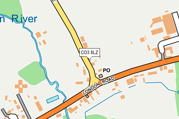 CO3 8LZ map - OS OpenMap – Local (Ordnance Survey) CO3 8LZ map - OS OpenMap – Local (Ordnance Survey)