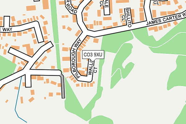 CO3 9XU map - OS OpenMap – Local (Ordnance Survey)