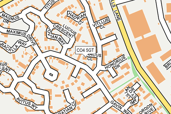 CO4 5GT map - OS OpenMap – Local (Ordnance Survey) CO4 5GT map - OS OpenMap – Local (Ordnance Survey)