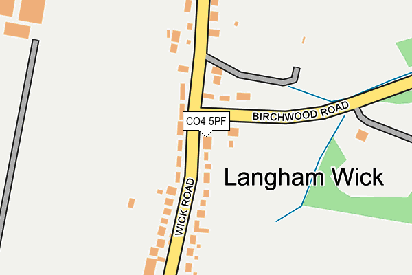 CO4 5PF map - OS OpenMap – Local (Ordnance Survey)