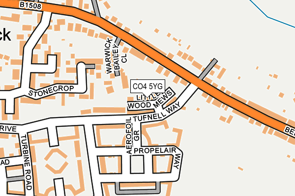 CO4 5YG map - OS OpenMap – Local (Ordnance Survey) CO4 5YG map - OS OpenMap – Local (Ordnance Survey)