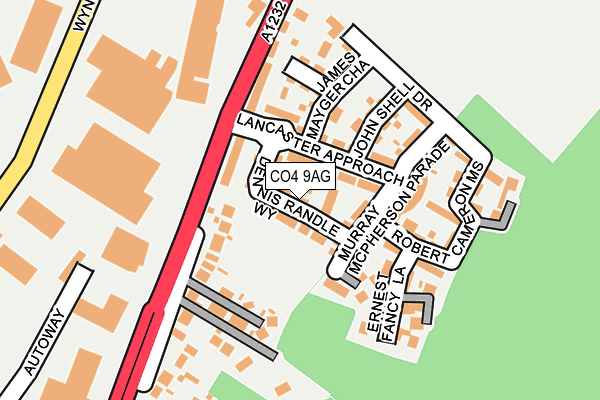 CO4 9AG map - OS OpenMap – Local (Ordnance Survey) CO4 9AG map - OS OpenMap – Local (Ordnance Survey)