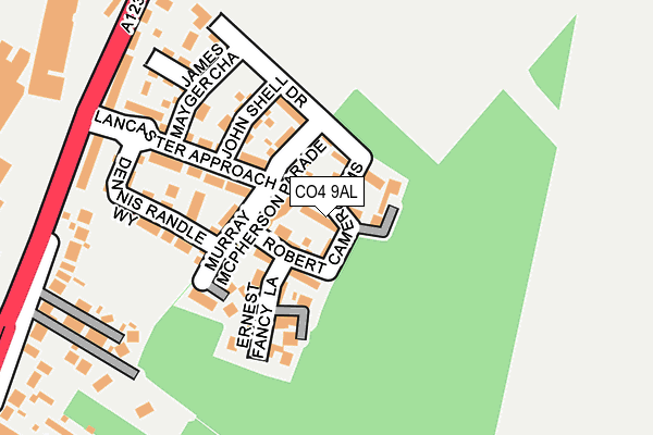 CO4 9AL map - OS OpenMap – Local (Ordnance Survey) CO4 9AL map - OS OpenMap – Local (Ordnance Survey)