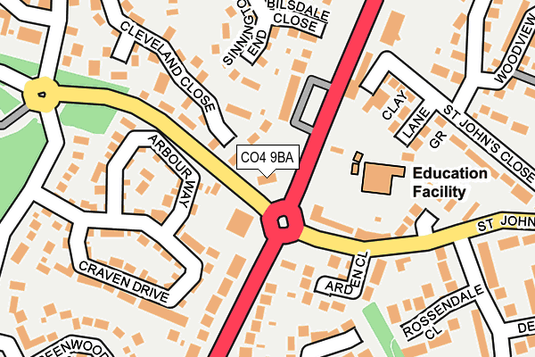 CO4 9BA map - OS OpenMap – Local (Ordnance Survey) CO4 9BA map - OS OpenMap – Local (Ordnance Survey)